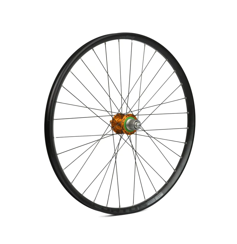 Hope Pro 4 Fortus 26 150mm Rear Wheel in Orange