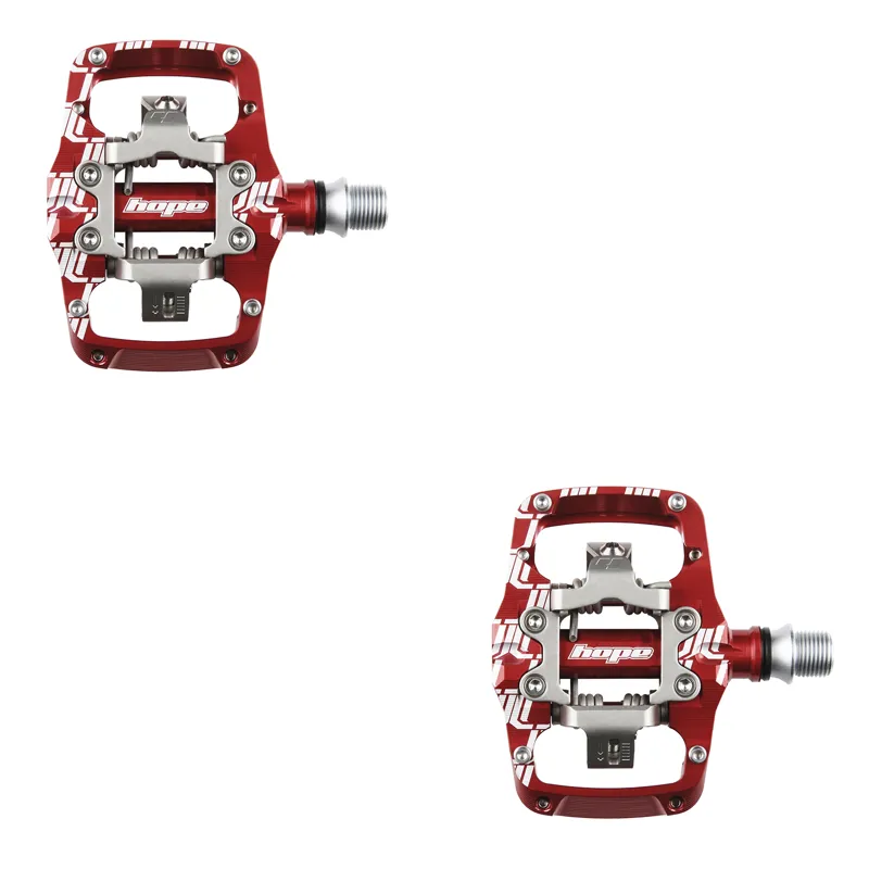 Hope Union Clip Pedals - Red-2