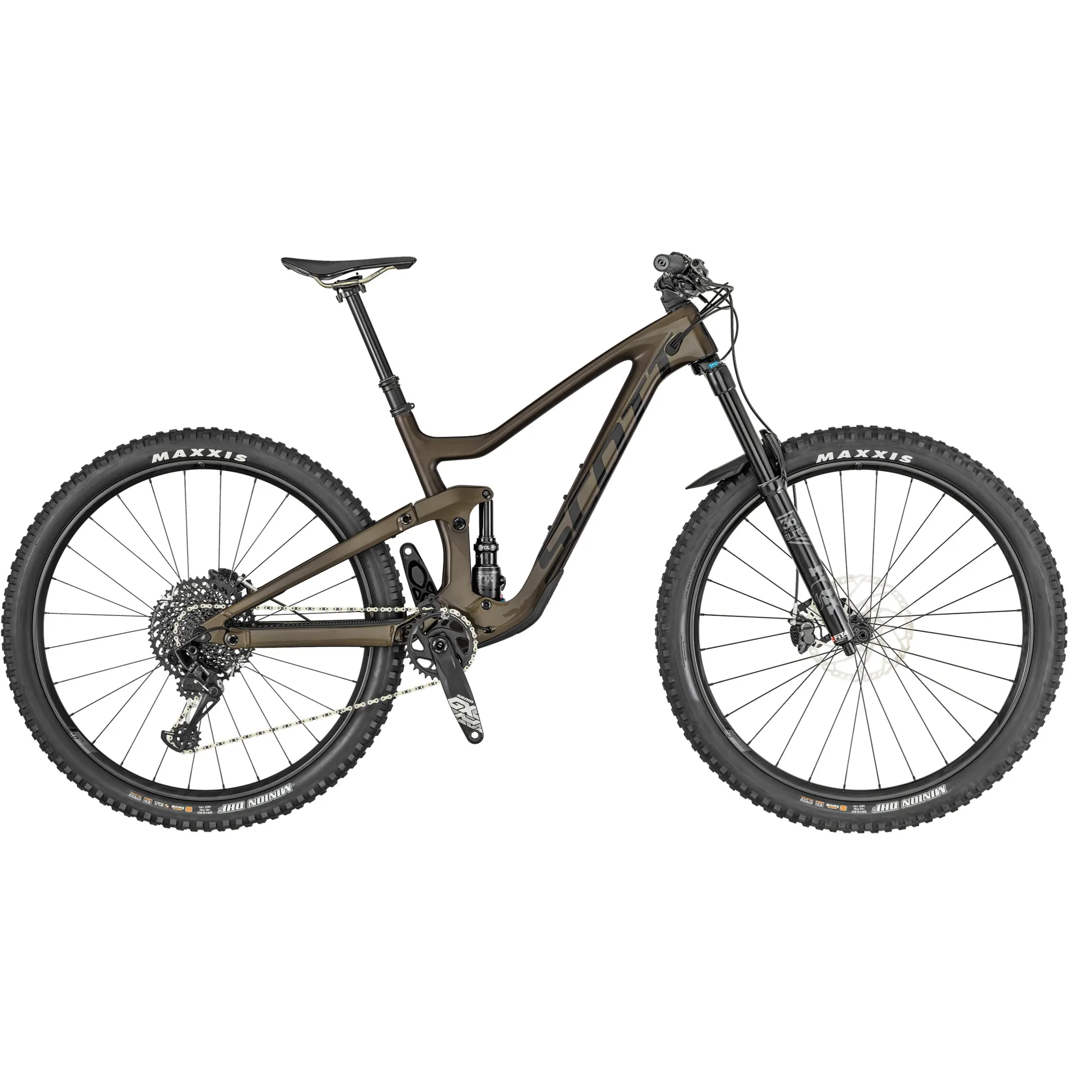 2019 Scott Ransom 910 Carbon Full Suspension Mountain Bike in bronze