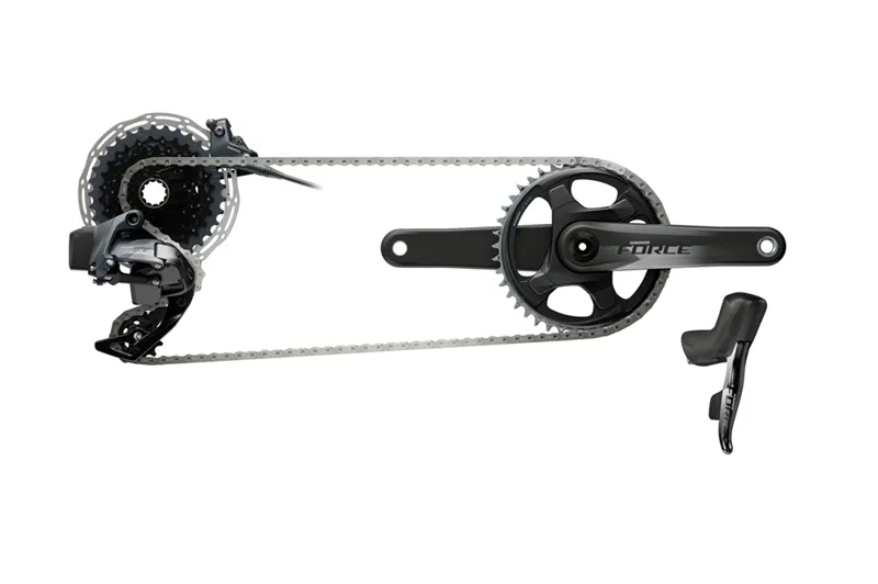 SRAM Force eTap AXS 1X HRD Flat Mount Electronic Groupset