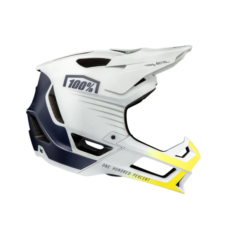 100 Trajecta Helmet White/ Navy 