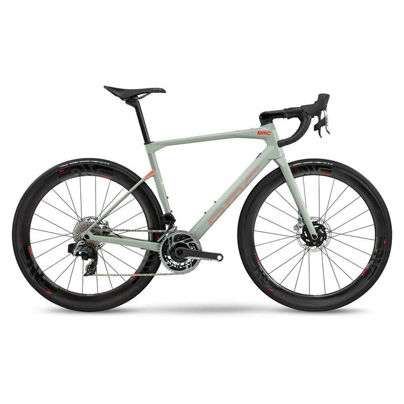 Bmc Roadmachine 01 One Red Axs Hrd Road Bike 2020: GREEN SAND 
