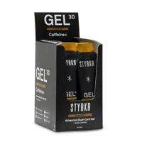 Js Cycles Styrkr STYRKR - GEL 30 Caffeine+ X12 Black 30g - one size | Free delivery over £50, Price Match & Cycle to Work.