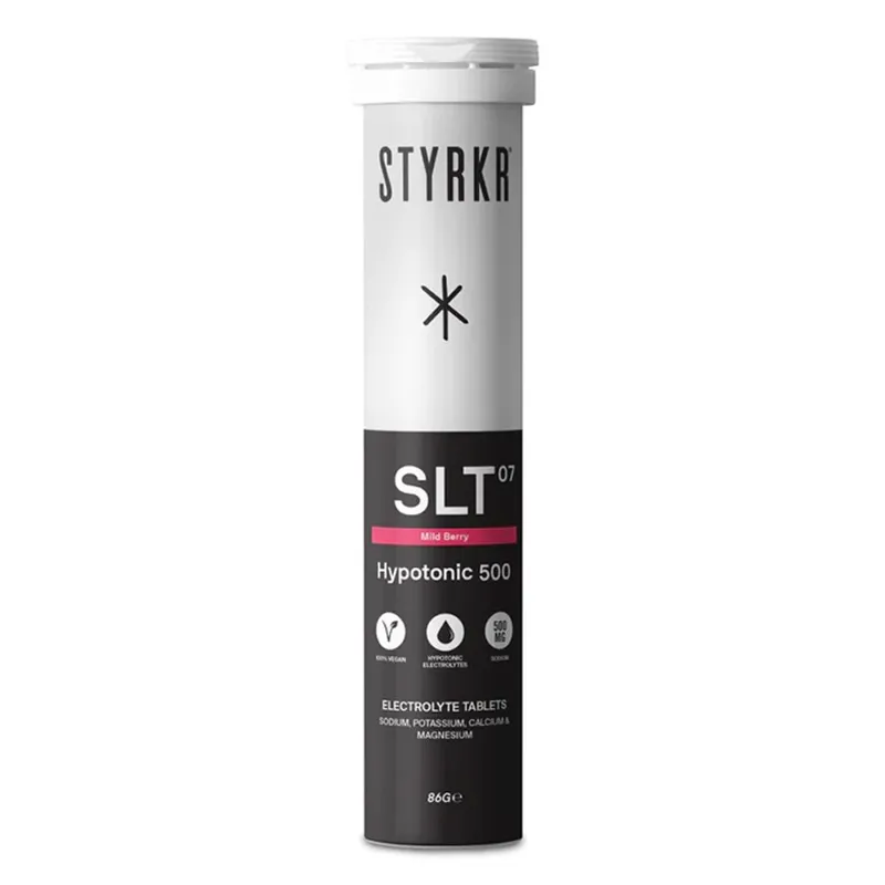 STYRKR - SLT07 Berry 500 Mg Sodium Hydration Tablets x12 X6 Black 500mg