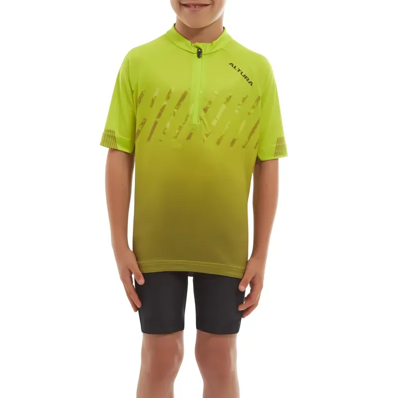Altura Kids Airstream Short Sleeve Jersey in Lime