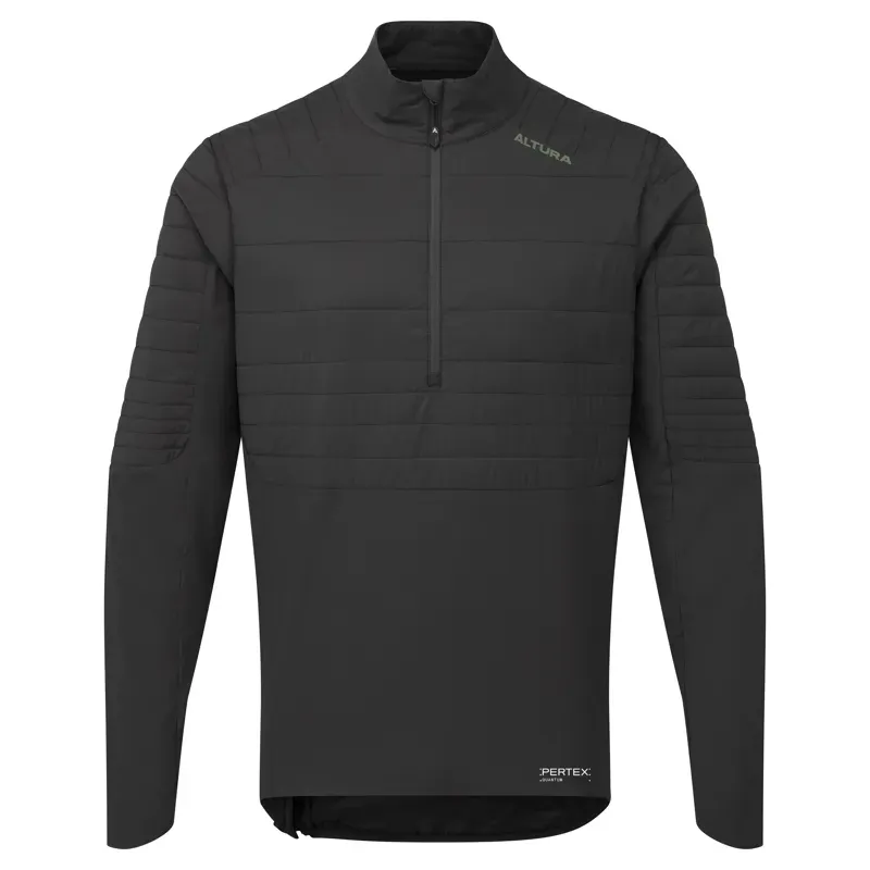 Altura All Roads Packable Insulated 1/2 Zip Jacket 2024: BLACK