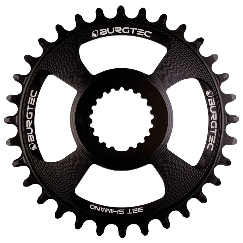 Shimano Direct Mount Thick Thin Chainring - - Burgtec Black