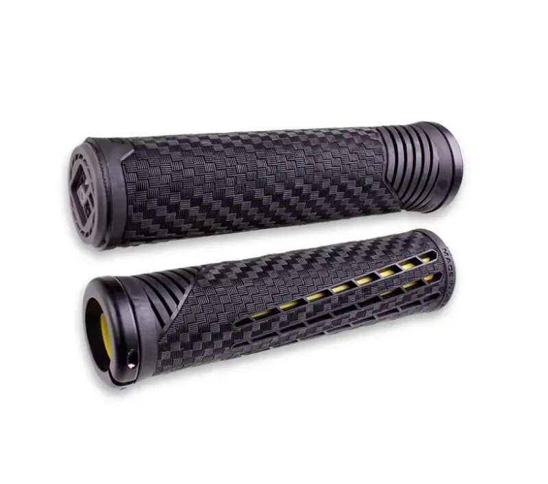 Odi CF Grip V2.1 135mm Lock-on Mountain Bike Grips in Black/Yellow