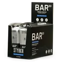 Js Cycles Styrkr STYRKR - BAR50 Date Almond and  Dark Chocolate Energy Bar X12 Black 65g  - one size | Free delivery over £50, Price Match & Cycle to Work.