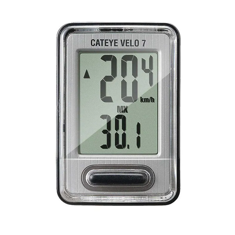 Cateye Velo 7 Wired Computer In Grey