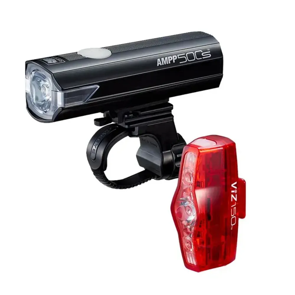 Js Cycles Cateye AMPP 500S/Viz 150 Bike Light Set | Free delivery over £50 & Cycle Scheme available.