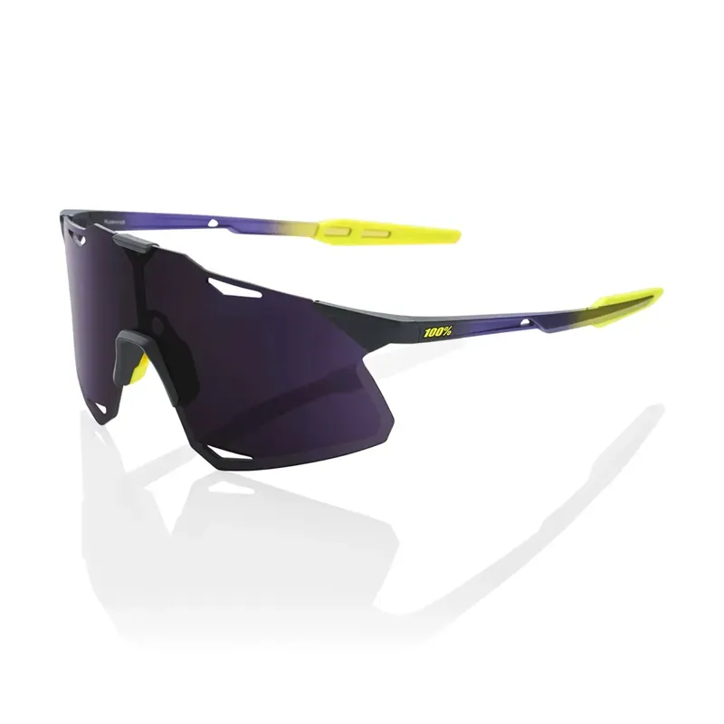 100% Hypercraft Purple Lens Sunglasses in Metallic Digital Brights
