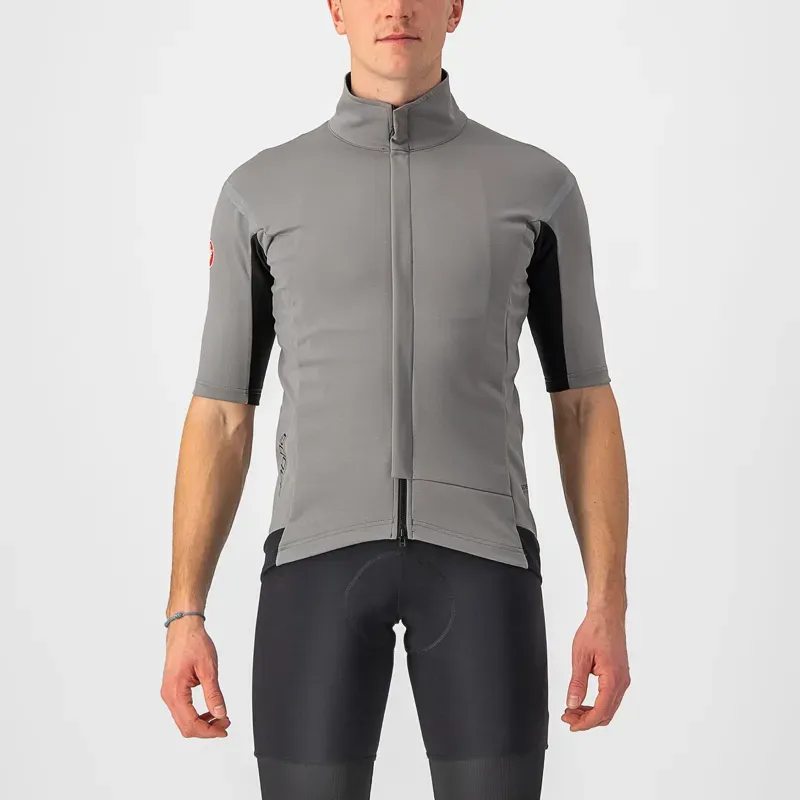 Castelli Gabba RoS 2 Short Sleeve Jersey in Nickel Grey/TravertineGrey