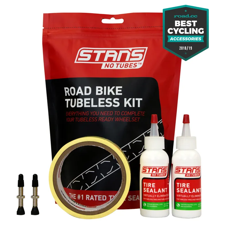 Stans NoTubes Road Bike Tubeless Kit in Black/Red