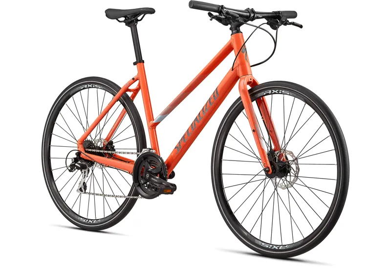 2021 Specialized Sirrus 2.0 Step Through Hybrid Bike in Orange-2