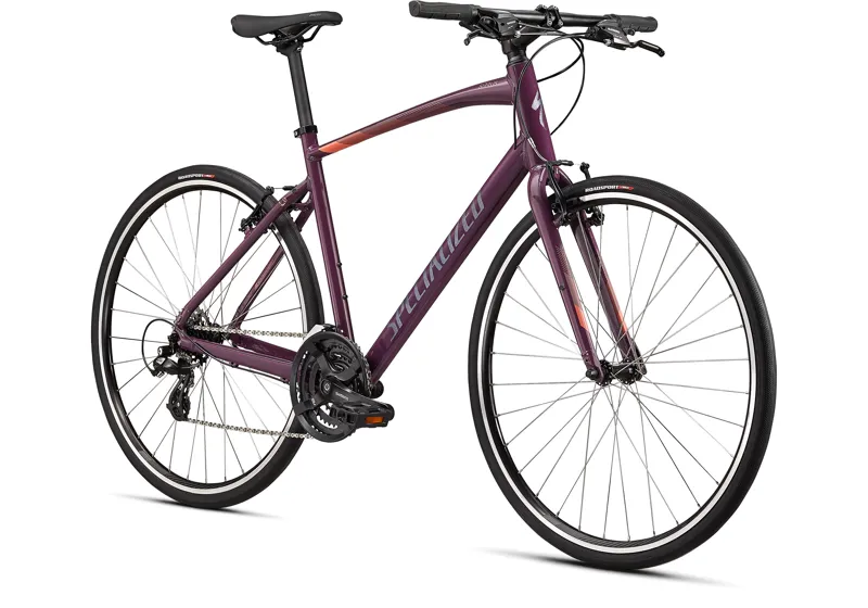 2021 Specialized Sirrus 1.0 Hybrid Bike in Red-2