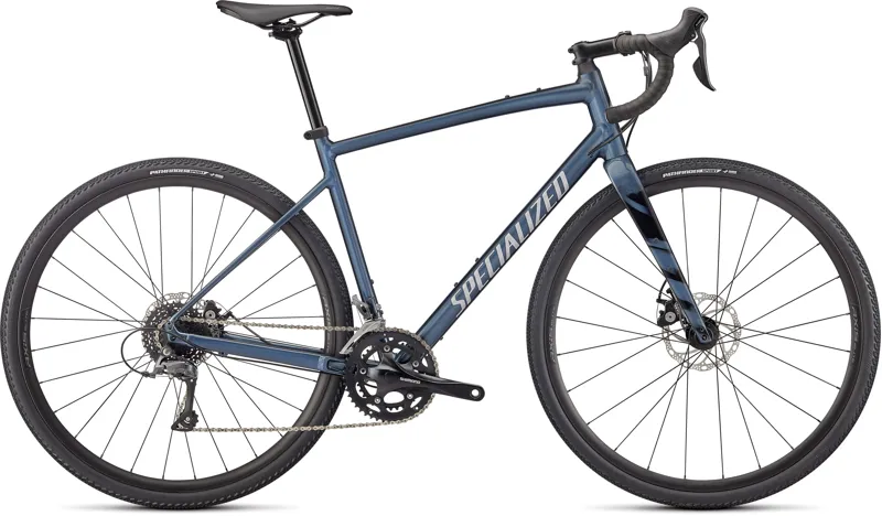 Specialized Diverge E5 Cast Gravel Bike in Battleship/Silver/Chrome/Wild