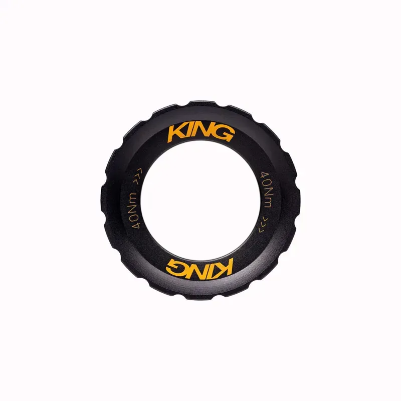 Chris King Centrelock Lockring In Two Tone Black Gold