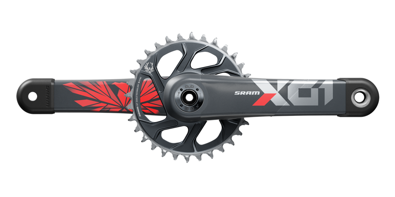 SRAM X01 Eagle Boost 148 DUB 12-speed 170mm DM Crankset in Black-1