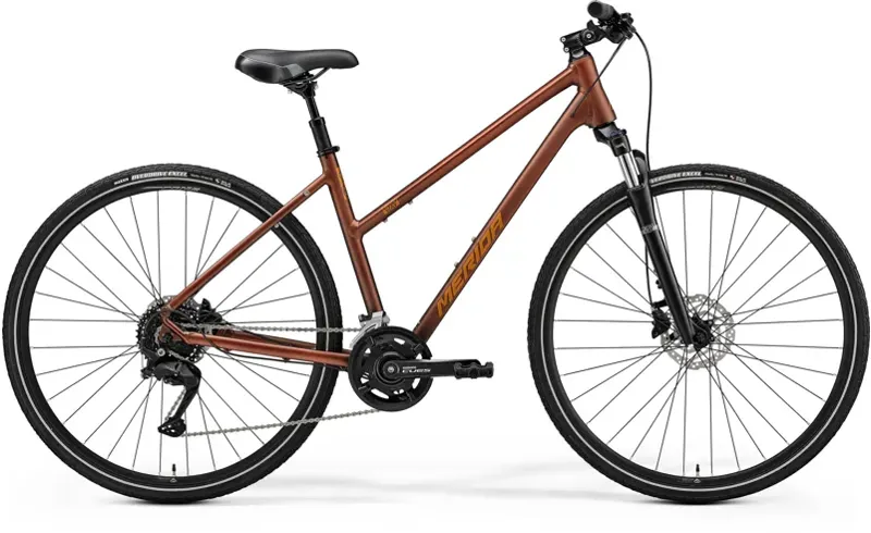 Merida Crossway 100 Women's Hybrid Bike in Bronze