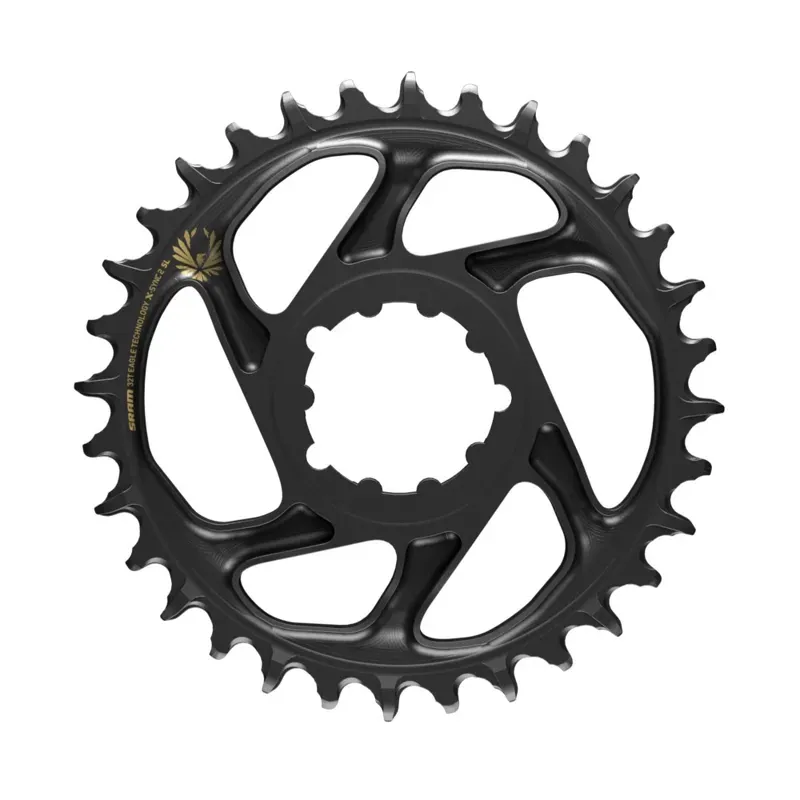 SRAM Eagle X-Sync 12-speed DM Chain Ring w/ 3mm Offset in Black/Gold