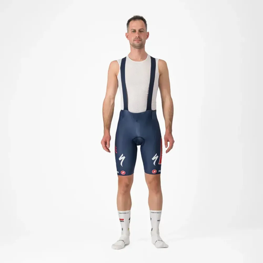 Js Cycles Castelli Soudal Quick-Step Free Aero Race S Bib Shorts In Belgian Blue | Free delivery over £50 & Cycle Scheme available.