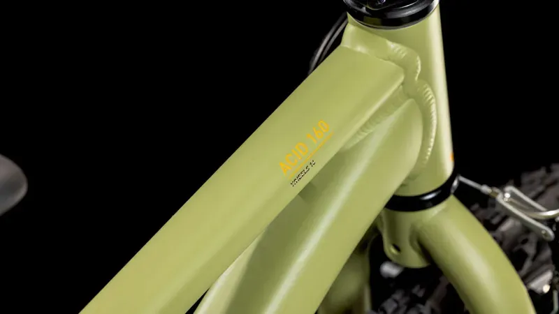 Cube Acid 160 Kids Bike in Light Olive/Orange-3