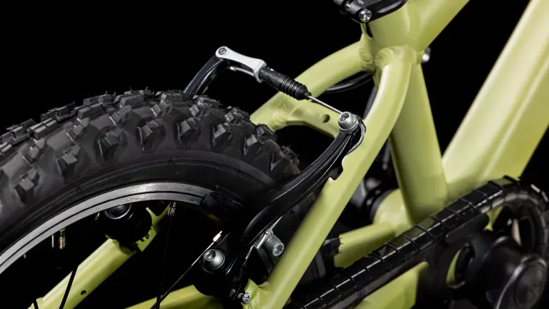 Cube Acid 160 Kids Bike in Light Olive/Orange-5