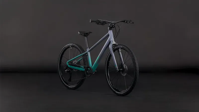 Cube Numove 240 Disc Kids Bike in Lava Grey/Green-1