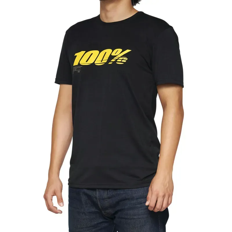 100% Speed Tech T-Shirt in Black