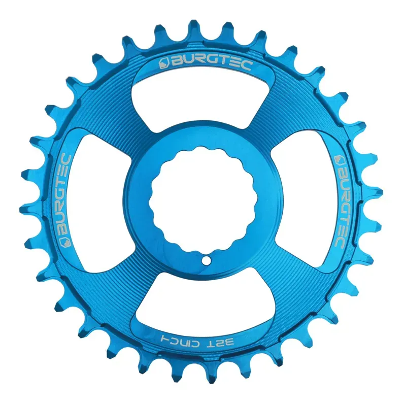 Burgtec Cinch Thick Thin Chainring in Deep Blue