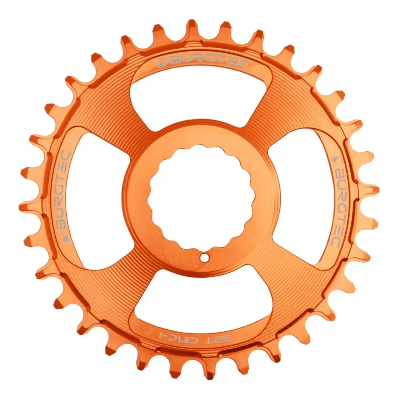 Burgtec Cinch Thick Thin Chainring in Iron Bro Orange