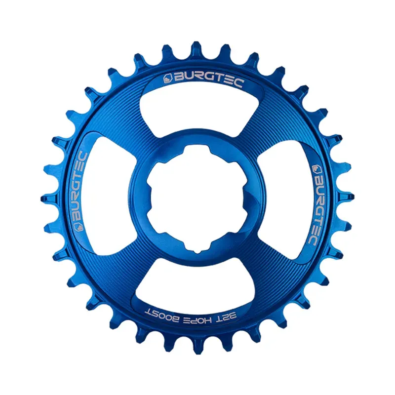 Burgtec Hope Boost Direct Mount Thick Thin Chainring in Deep Blue