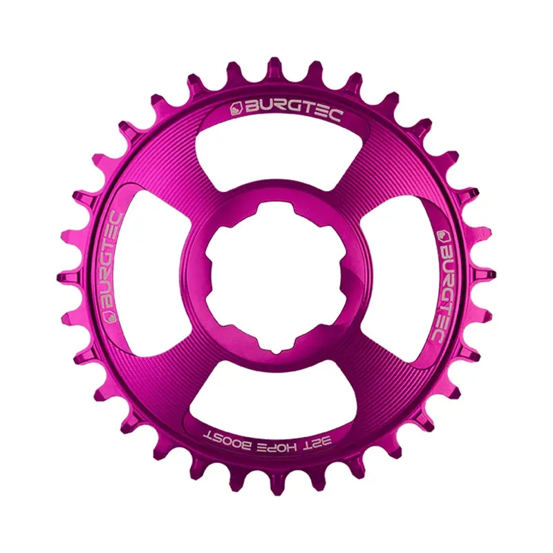 Burgtec Hope Boost Direct Mount Thick Thin Chainring in Purple Rain