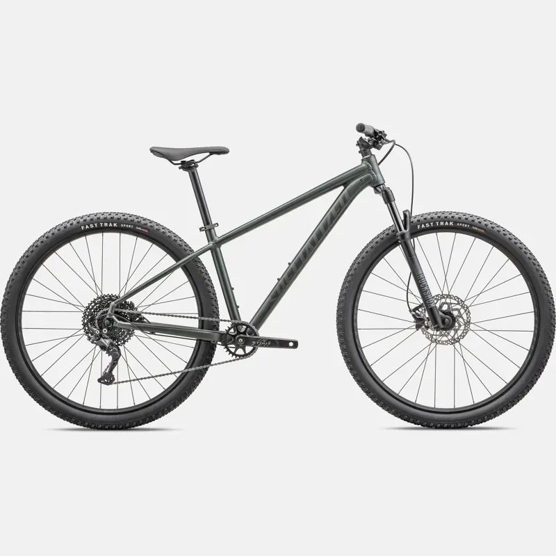 Specialzed Rockhopper Comp 29in Hardtail Mountain Bike in Oak Green/Metallic Smoke