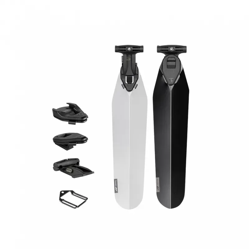 Topeak Flashfender Deluxe Duo Fixer MTB Mudguards in Black/Transparent