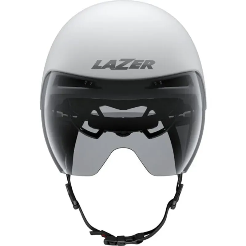 Lazer Victor KinetiCore Helmet in White/Silver-1