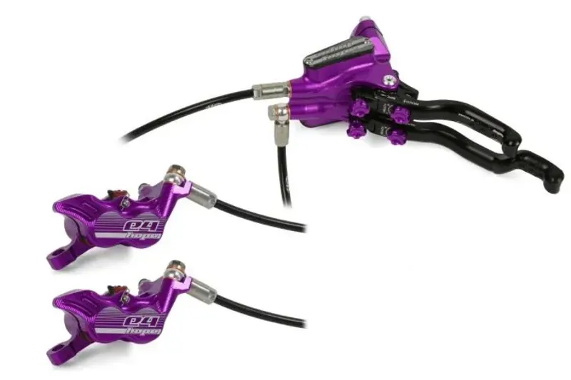 Hope Tech 3 E4 Rear 160mm Mount LH Brake w/o Rotor in Purple