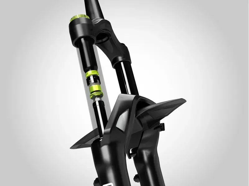 DVO Onyx 38 D1 SL 170mm Travel Boost 15mm Bolted Axle Green 29-2