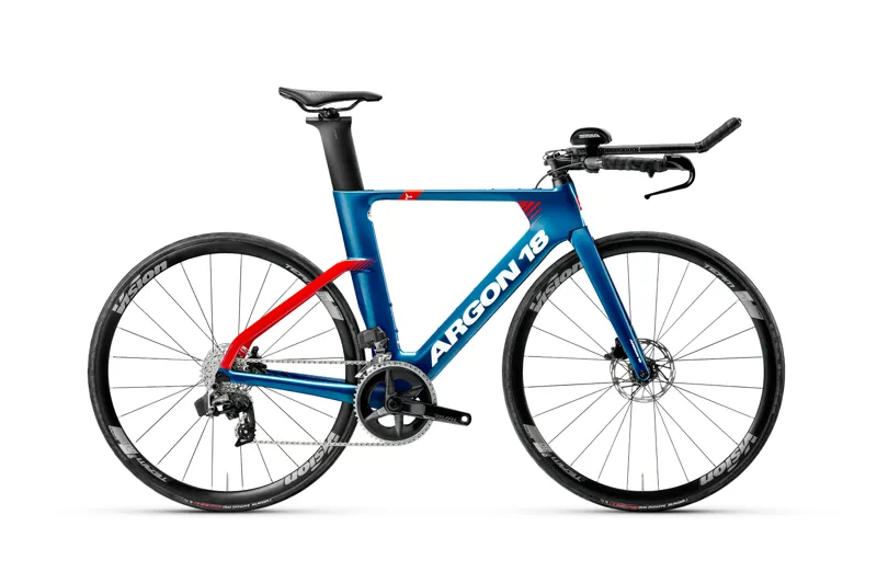 Argon 18 E-117 Tri Disc Shimano 105 Blue Triathlon Bike
