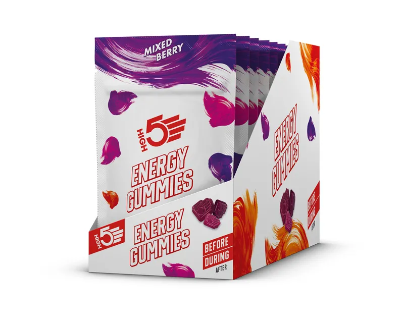 High5 Mixed Berry Energy Gummies 
