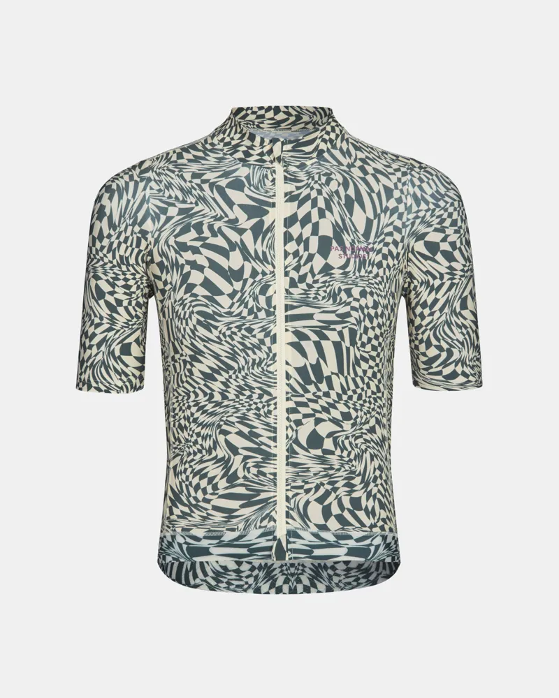 Pas Normal Studios Men's Essential Jersey  Check Petroleum