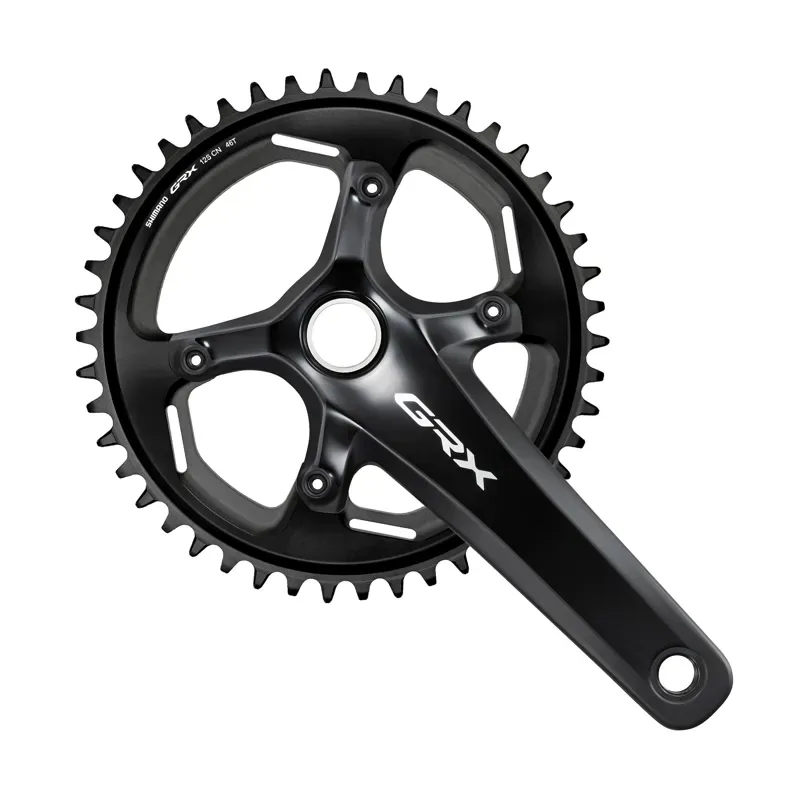 Shimano GRX RX820 40-42-tooth Single 12-speed Crankset in Black-1