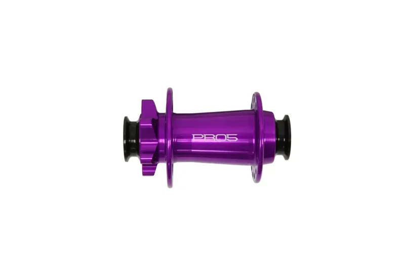 PRO 5 Front hub- 32 Spoke Hole- 110mm X 15mm - TORQUE BOOST- 6 bolt- Purple