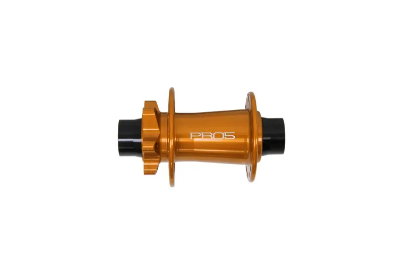 PRO 5 Front hub-  36 Spoke Hole- 100mm x  20mm- 6 bolt- Orange