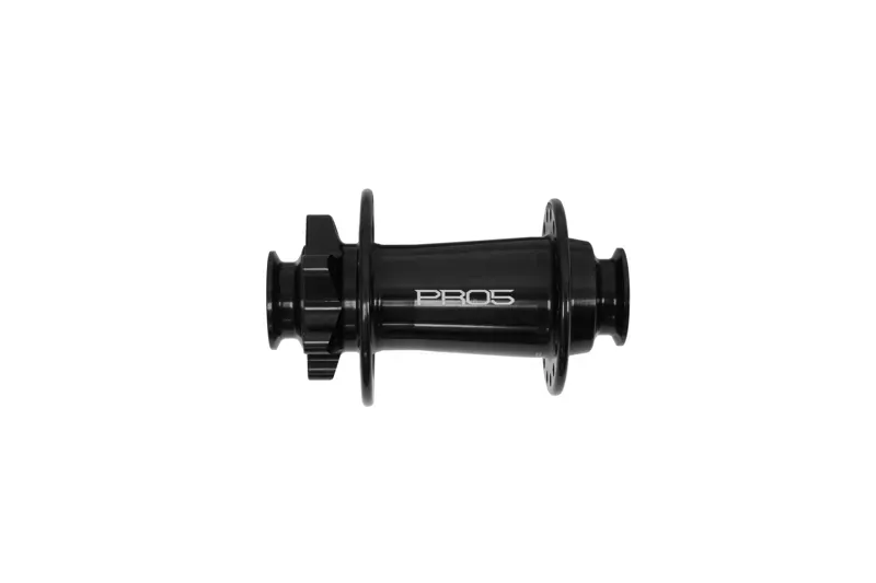 PRO 5 Front hub- 36 Spoke Hole- 110mm X 15mm - TORQUE BOOST- 6 bolt Black