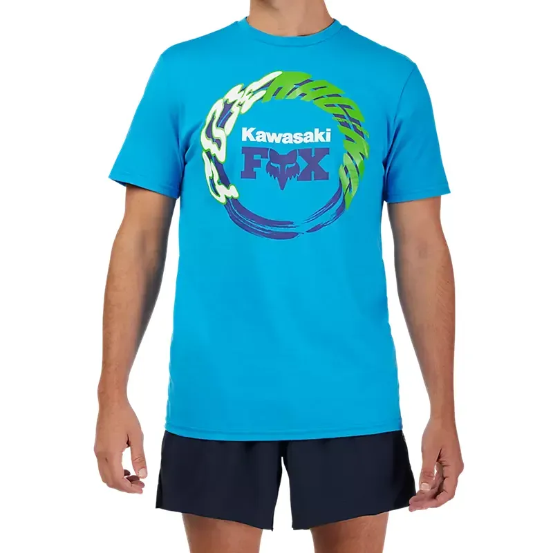 Fox Kawasaki Tee in True Blue-4