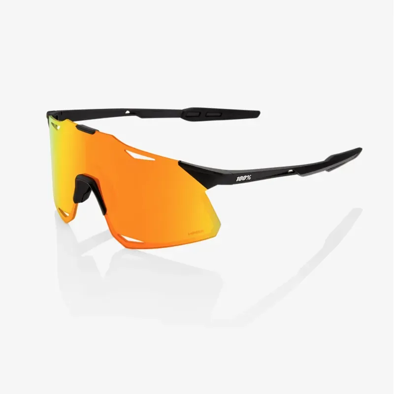 100 Hypercraft HiPER Red Multilayer Mirror Lens Sunglasses in Matte Black-1
