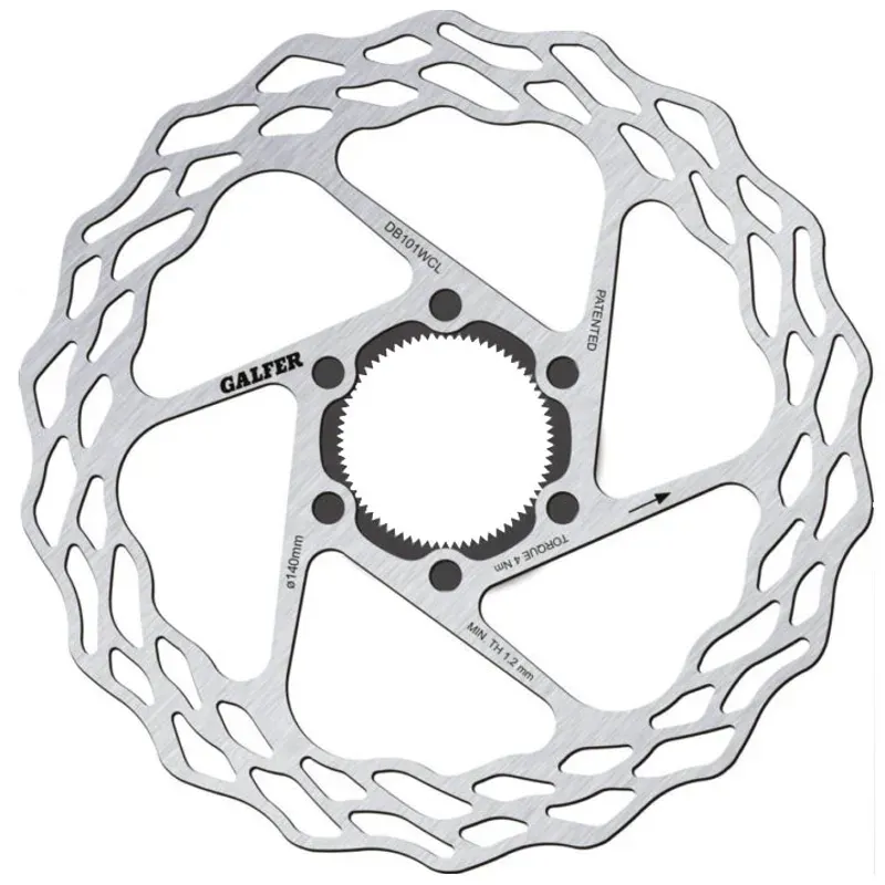 Galfer CL 1.8mm 140mm CL Wave Road Brake Rotor in Black/Silver