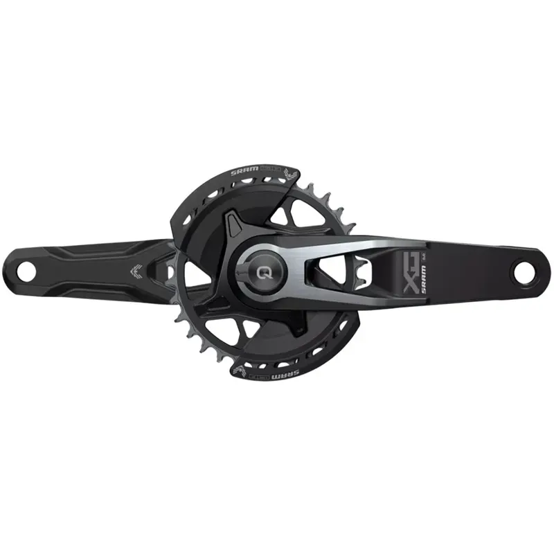 SRAM Crankset Powermeter X0 Eagle Spindle Q174 55mm Chainline Dub MTB Wide 2-Guards 32T T-Type BB Not Included 2023: BLACK 1
